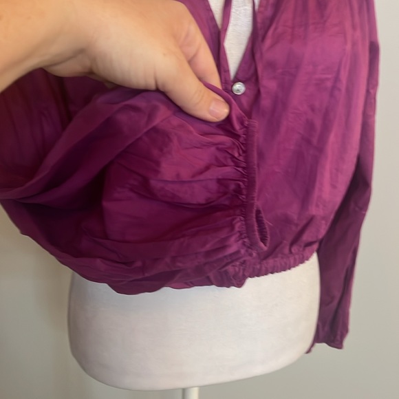 [Rails] Purple Long Sleeve Boho Blouse--fits XS - Picture 3 of 5
